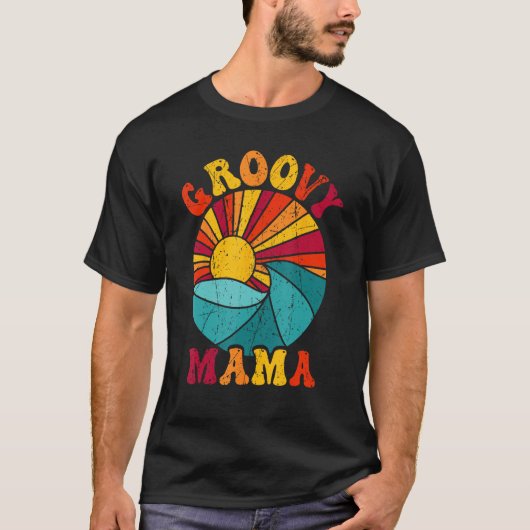 Groovy Mama 70s Aesthetic Nostalgia 1970 s Retro M T-shirt (Voorkant)