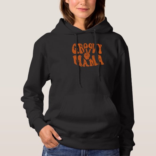Groovy Mama 70s Aesthetic Nostalgia 1970's Retro M Hoodie (Voorkant)