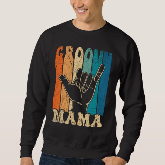 Groovy Mama 70s Aesthetic Nostalgia 1970's Retro M Trui (Voorkant)