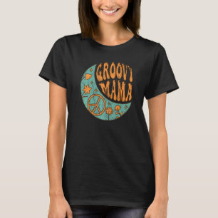 Groovy Mama 70s Aesthetische Nostalgia 1970's Retr T-shirt
