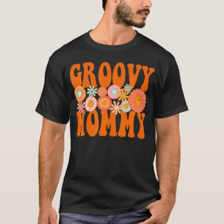 Groovy mama bijpassende familie 1e verjaardagsfees t-shirt