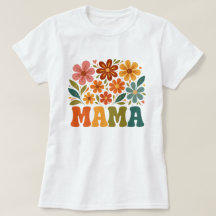Groovy Mama Bloemen T-Shirt - Gelukkige Moederdag