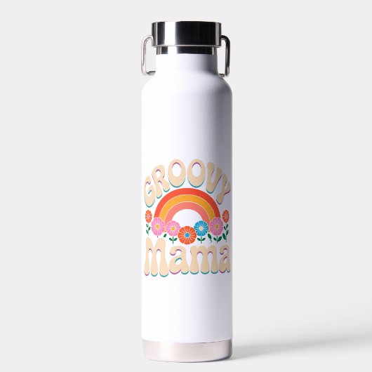 Groovy Mama Boho Vibes Waterfles (Voorkant)