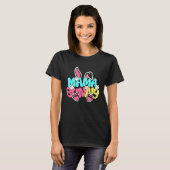 Groovy Mama Bunny  Happy Easter Mother's Day 2023 T-shirt (Voorkant volledig)
