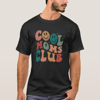 Groovy Mama Cool Moms Club Vrouwen Cool Mom op rug T-shirt