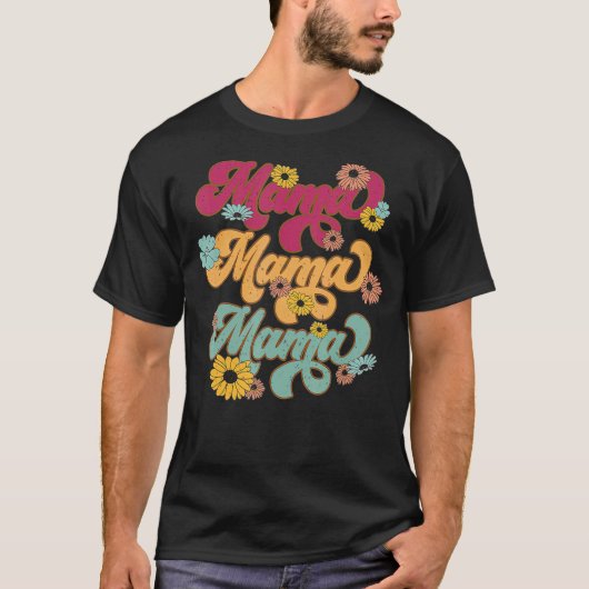 Groovy mama een dankbare Thanksgiving voor de moed T-shirt (Voorkant)