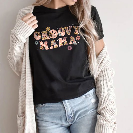 Groovy Mama Floral Retro Shirt