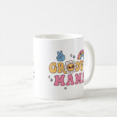 Groovy Mama Hippie Flower and Rainbow Koffiemok (Voorkant rechts)