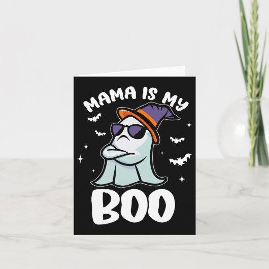 Groovy Mama Is Mijn Boo Halloween Peuter Jongens M Kaart (Voorkant)