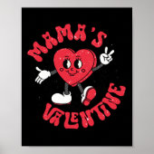 Groovy Mama is mijn Valentijn Schattige Heart Boy  Poster (Voorkant)
