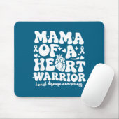 Groovy Mama Of A Heart Warrior Chd Awareness Heart Muismat (Met muis)