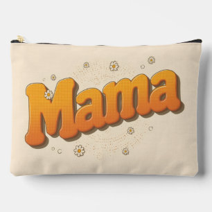 Groovy Mama Retro 70s Bubbel Letters Cosmetische T Etui