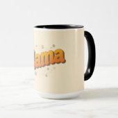 Groovy Mama Retro 70s Typografie Moederdag Mok (Voorkant rechts)