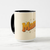 Groovy Mama Retro 70s Typografie Moederdag Mok (Voorkant links)