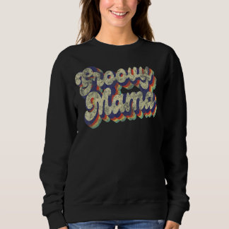 Groovy Mama Retro Stijl Grafische Womens Trui