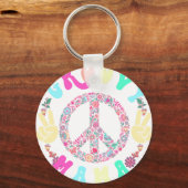 groovy mama, retro, vintage sleutelhanger (Voorkant)