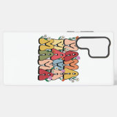 Groovy "Mama" with Wildflowers Samsung Galaxy Hoesje (Achterkant horizontaal)