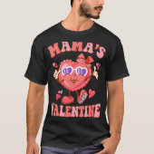 Groovy Mama's Valentijn Hippie Heart Happy Valenti T-shirt (Voorkant)