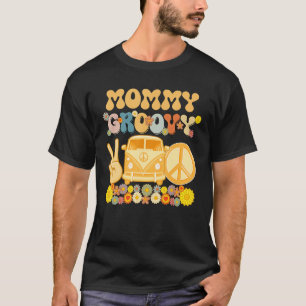 Groovy mamma retro Matching Family Baby shower Mot T-shirt