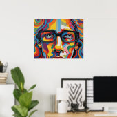 Groovy Man Levendig Poster (Thuiskantoor)