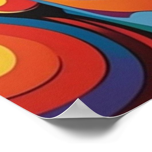 Groovy Man Vibrant Poster (Hoek)