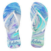 Groovy Marble Swirl Teenslippers (Voetbed)