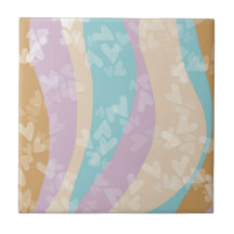 Groovy Marble Swirls Pastel Heart Stamps