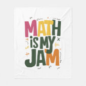 Groovy Math is Mijn Jam Eerste Dag Terug Naar Scho Fleece Deken (Voorkant)