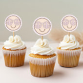 Groovy meisje geruit gelukkig gezicht | Verjaardag Ronde Sticker