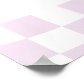 Groovy meisje geruit gelukkig gezicht | Welkomstbo Poster (Hoek)