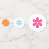 Groovy Meisje Power Baby shower Confetti (Achterkanten)