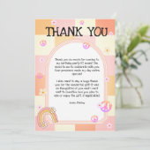 Groovy meisjes dank je kaart (Staand voorkant)