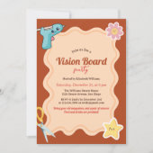 Groovy Meisjes DIY Dream Vision Board Party Kaart (Voorkant)