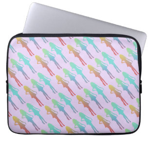 Groovy meisjes laptop sleeve