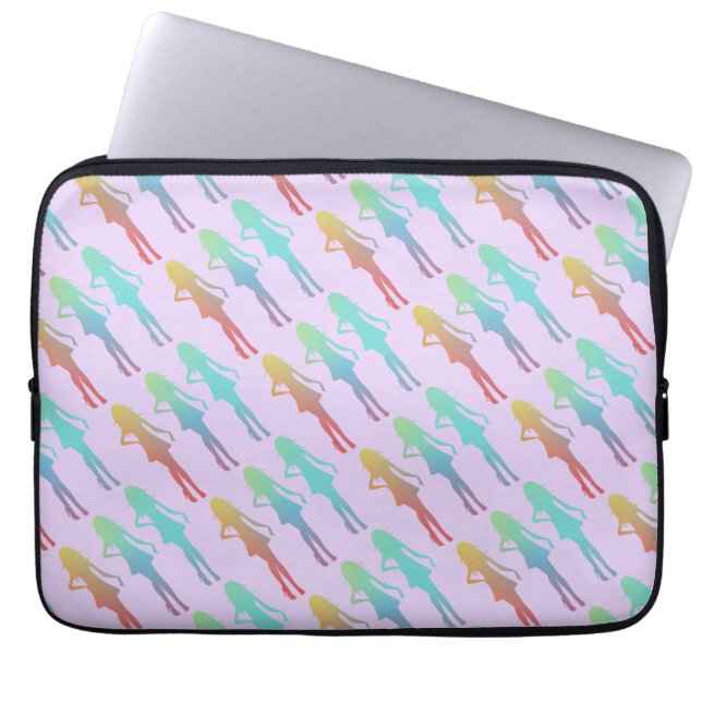 Groovy meisjes laptop sleeve (Voorkant)