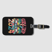 Groovy Meisjes Trip 2024 Weekend Zomer Strand Bagagelabel (Voorkant (horizontaal))