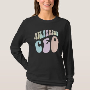 Groovy MELANATED CEO Zwart Bedrijfs Eigenaar Miljo T-shirt