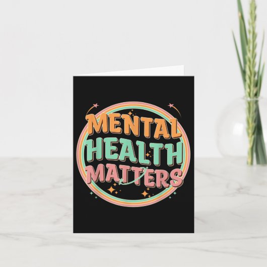 Groovy Mental Health is het menselijke mentale bew Kaart (Voorkant)