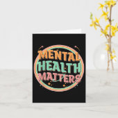 Groovy Mental Health is het menselijke mentale bew Kaart (Gele Bloem)