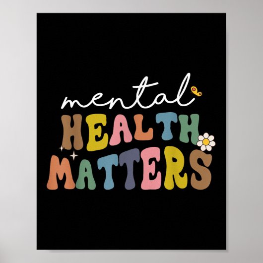 Groovy Mental Health S Human Brain Illness Awarene Poster (Voorkant)