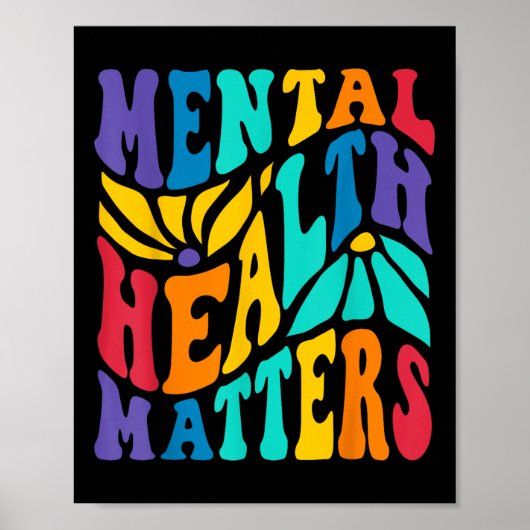 Groovy Mental Health S Human Brain Illness Awarene Poster (Voorkant)