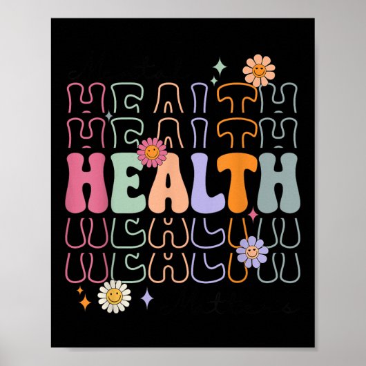 Groovy Mental Health S Human Brain Illness Awarene Poster (Voorkant)