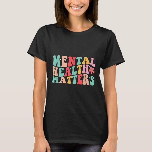 Groovy Mental Health S Shirt Mental Health Awarene (Voorkant)