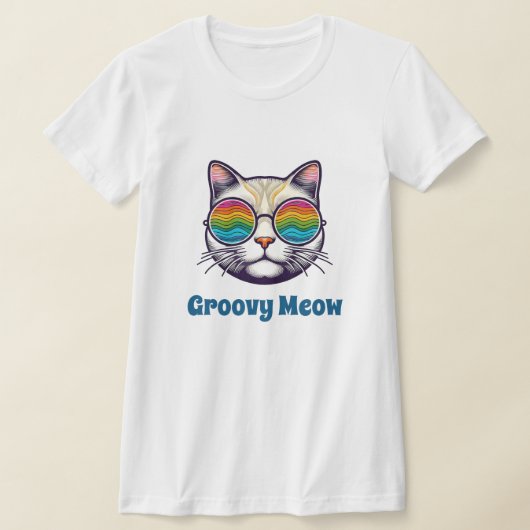 Groovy Meow T-shirt (Laagn)