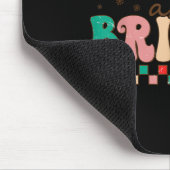 Groovy Merry And Bright Christmas Matching Family Muismat (Hoek)