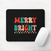 Groovy Merry And Bright Christmas Matching Family Muismat (Met muis)