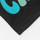 Groovy Merry Christmas Smile Face Santa Hat Xmas T Fleece Deken (Hoek)