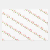 Groovy Merry kerstboomballetjes Inpakpapier Vel (Voorkant 3)