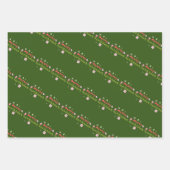 Groovy Merry kerstboomballetjes Inpakpapier Vel (Voorkant 2)