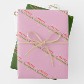 Groovy Merry kerstboomballetjes Inpakpapier Vel (In situ)